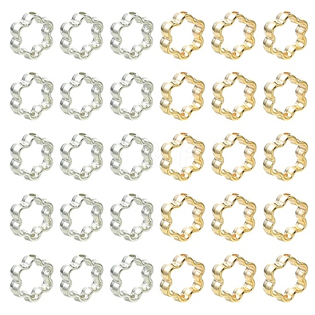 100Pcs 2 Colors CCB Plastic Bead Frame CCB-YW0001-68-1