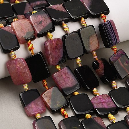 Natural Agate Beads Strands G-A321-A01-01C-1