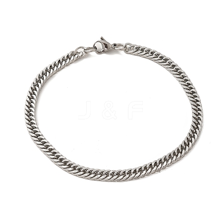 202 Stainless Steel Chain Bracelet STAS-A100-16P-1