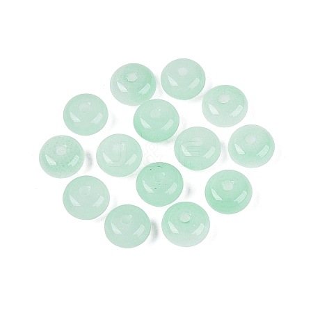 Baking Paint Imitation Jade Glass Beads GL-N006-01B-09-1