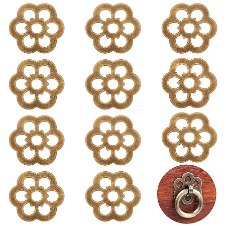 12Pcs Brass Flat Washers KK-PH0013-58AB-1