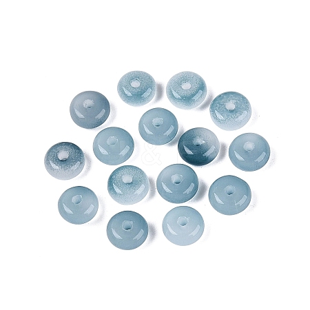 Baking Paint Imitation Jade Glass Beads GL-N006-01A-15-1