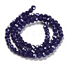 Electroplate Opaque Glass Beads Strands LS-EGLA-A035-P4mm-A09-2