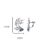 Fish Alloy Glass Clip-on Earrings FS-WG4D6D9-02-1