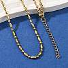 2.5MM 304 Stainless Steel Round Oval Link Chain Necklaces X-NJEW-M110-01G-3
