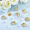 DIY Oval Finger Rings Making Kit DIY-BBC0003-15G-4