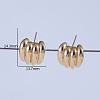 Banana Brass Stud Earrings GV0616-4