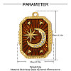 304 Stainless Steel Enamel Pendants STAS-OY004-76G-2
