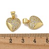 Brass Micro Pave Cubic Zirconia Pendants KK-N254-135E-G-3