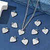 SHEGRACE Valentine's Day Brass Clear Cubic Zirconia Pendants XGRQ3K134-539P-5