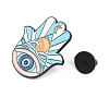 Evil Eye Alloy Enamel Brooch JEWB-K018-37A-EB-3