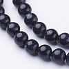 Synthetic Blue Goldstone Beads Strands X-GSR6mmC053-2