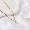 1Pc 304 Stainless Steel Letter Pendant Necklaces NJEW-LP0001-33Z-G-3