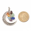 Natural Mixed Stone Pendants PALLOY-JF01487-2