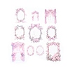 20Pcs 10Styles Flowers and Mirrors Paper Scrapbook Stickers DIY-I113-06B-2