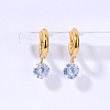 Fashionable Brass Rhinestone Hoop Earrings XN7897-1