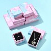 8Pcs 4 Styles Cardboard Paper Ring Boxes CBOX-FS0001-05-7