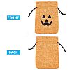 Polyester Imitation Burlap Packing Pouches Drawstring Bags ABAG-PH0002-49-4