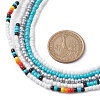 Glass Bead Necklaces for Women NJEW-JN04673-3