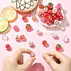45Pcs 9 Styles Plastic Round Bead & Acrylic Beads Strawberry Kits MACR-CJ0002-46-5