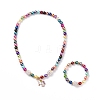 Unicorn Theme Bracelets & Necklaces Sets for Kids SJEW-JS01265-1