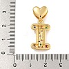 Brass Micro Pave Colorful Cubic Zirconia Pendants KK-P281-01G-I-3