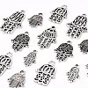 120Pcs 6 Style Tibetan Style Alloy Pendants TIBE-LS0001-01AS-4