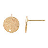 Brass Stud Earring Findings KK-N232-339-3