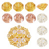 9Pcs 3 Colors Cubic Zirconia Cabochons ZIRC-TA0001-30B-1