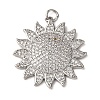 Brass Micro Pave Cubic Zirconia Pendants KK-A264-01P-1