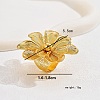 Elegant Hollow Flower Iron Cuff Rings for Bride Lady Daily Vacation Gift KR3281-5