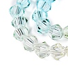 Gradient Color Baking Paint Glass Bead Strands X1-DGLA-A039-T6mm-A07-3
