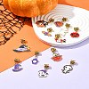 Halloween Alloy Enamel European Dangle Charms PALLOY-FS00014-10