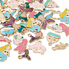 32Pcs 8 Style Alloy Enamel Pendants ENAM-TA0001-43-3