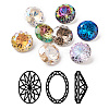 K9 Glass Rhinestone Pointed Back Cabochons RGLA-P030-06B-M01-1