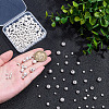 220Pcs 3 Styles Brass Textured Beads KK-ME0002-68S-3