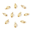 10Pcs Crackle Glass Pendants PALLOY-YW00067-05-1