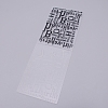 Plastic Fondant Stencil DIY-WH0221-01J-2