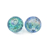 Handmade Gold Sand Lampwork Beads LS-LAMP-WH0001-10C-1