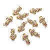 Real 18K Gold Plated Brass Micro Pave Cubic Zirconia  Pendants KK-A154-19G-3