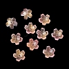 Dyed & Heated Glass Bead Caps GLAA-Z019-03-2