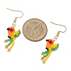 304 Stainless Steel MIYUKI Glass Seed Beads Bird Dangle Earrings EJEW-MZ00555-05-4