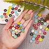 120Pcs 12 Colors Golden Plated Alloy Charms ENAM-SZ0001-64X-3