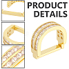 Brass Pave Clear Cubic Zirconia Tie Clips AJEW-WH20020-700G-6