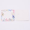 White Cardboard Earring Display Cards DIY-WH0209-30-1