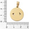 Ion Plating(IP) 304 Stainless Steel Enamel Rhinestone Pendants STAS-Q325-03C-G-3