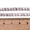Anti-Tarnish Electroplate Glass Beads Strands EGLA-ZX010-4mm-01-6