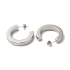 304 Stainless Steel C Shaped Stud Earrings EJEW-Q781-13P-2