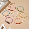 7Pcs 7 Style Natural & Synthetic Mixed Gemstone Chips & Glass Seed Beaded Stretch Bracelets Set for Women BJEW-JB09207-2