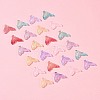 24Pcs 6 Colors Transparent Spray Painted Glass Pendants GLAA-FS0001-90-9